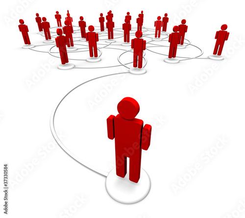 Network of People - Communication Links