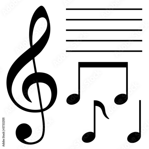 set of musical symbols