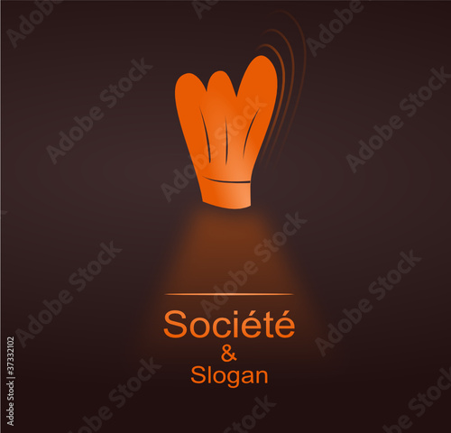 logo restaurant design orange