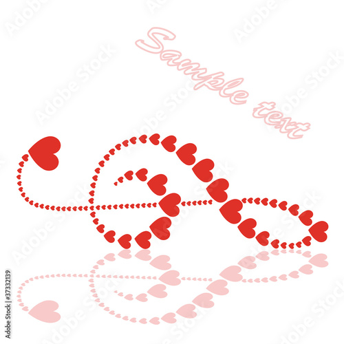 hearts violin clef