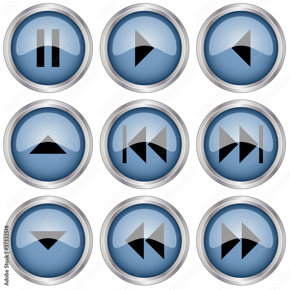 Vector glossy buttons