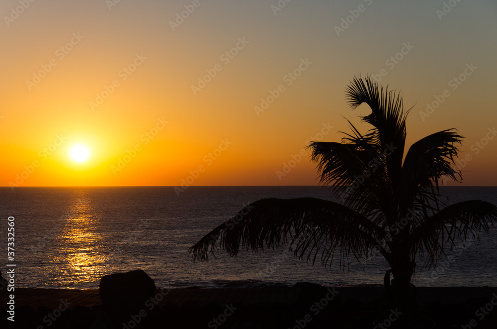 Sunset,Playa Blanca,Lanzarote,Spain