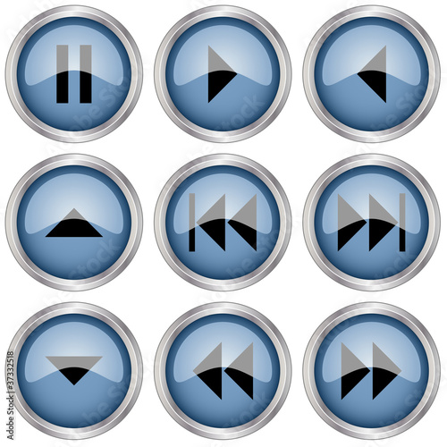 Vector glossy buttons