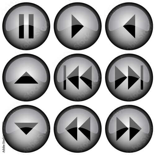 Vector glossy buttons