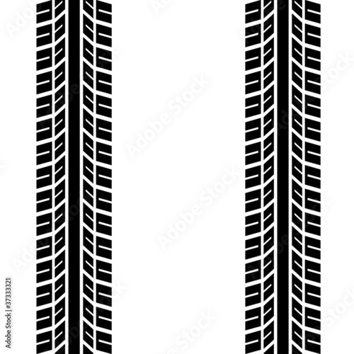 seamless trace of the tyres