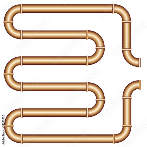vector copper pipe