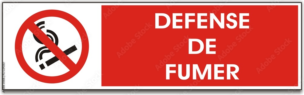 pancarte interdiction de fumer