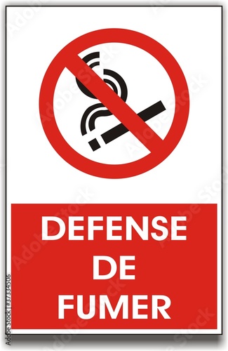 pancarte interdiction de fumer