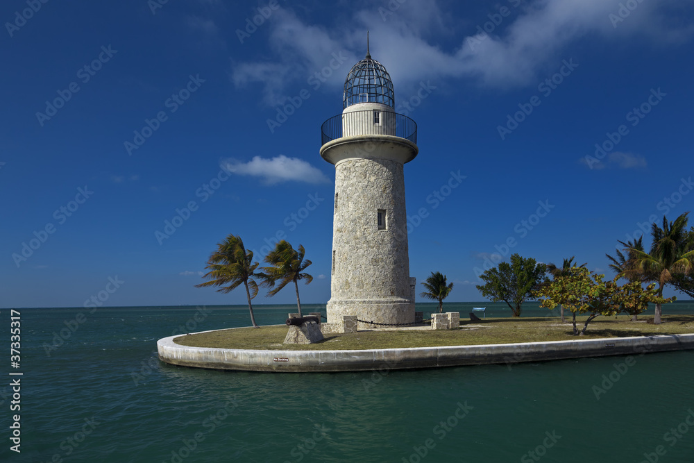 lighthouse at Boca Chita key in Biscayne national park