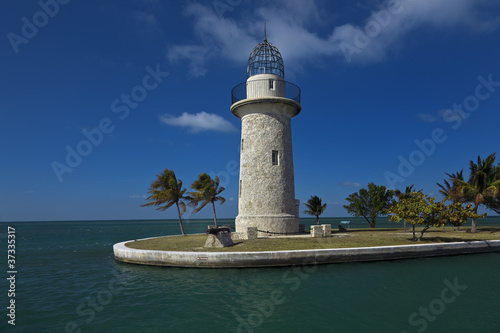 lighthouse at Boca Chita key in Biscayne national park