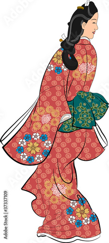 The beautiful woman who looks back