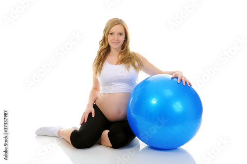 Beautiful pregnant woman