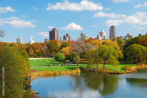 Foto New York City Manhattan Central Park in Autumn