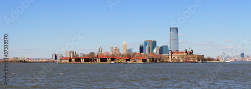 New Jersey skyline from New York City Manhattan downtown