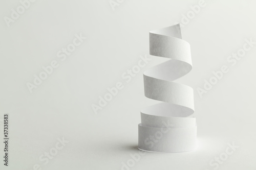 white paper spiral photo
