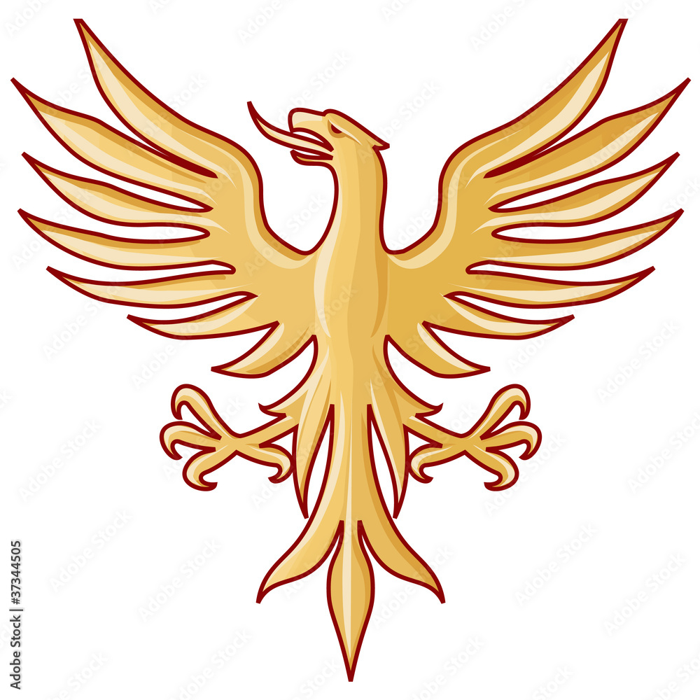 gold eagle Stock Illustration | Adobe Stock