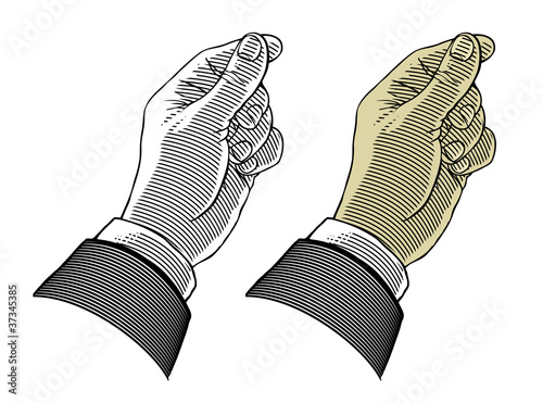 Hand giving or take something