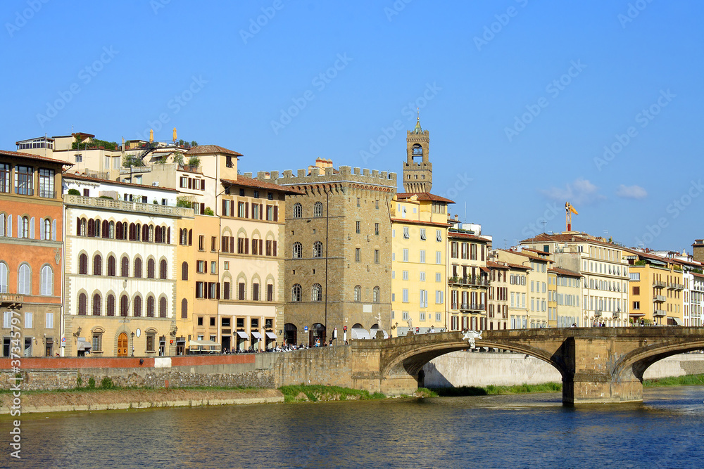Florence, view on the Arno river