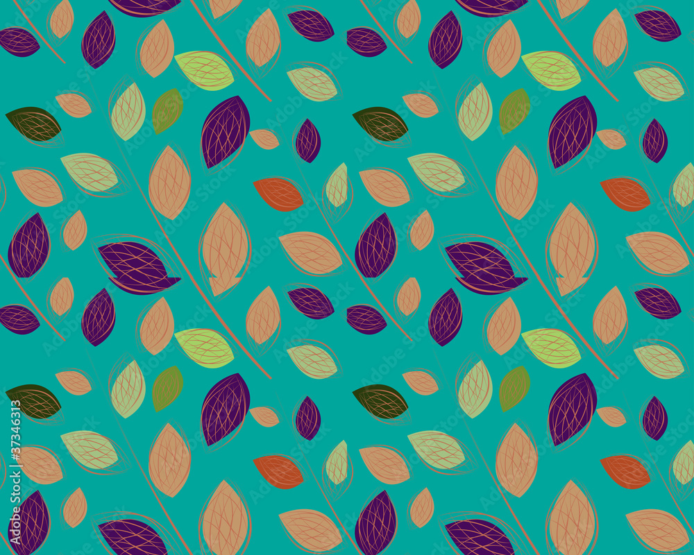 A seamless leaf pattern A seamless leaf pattern