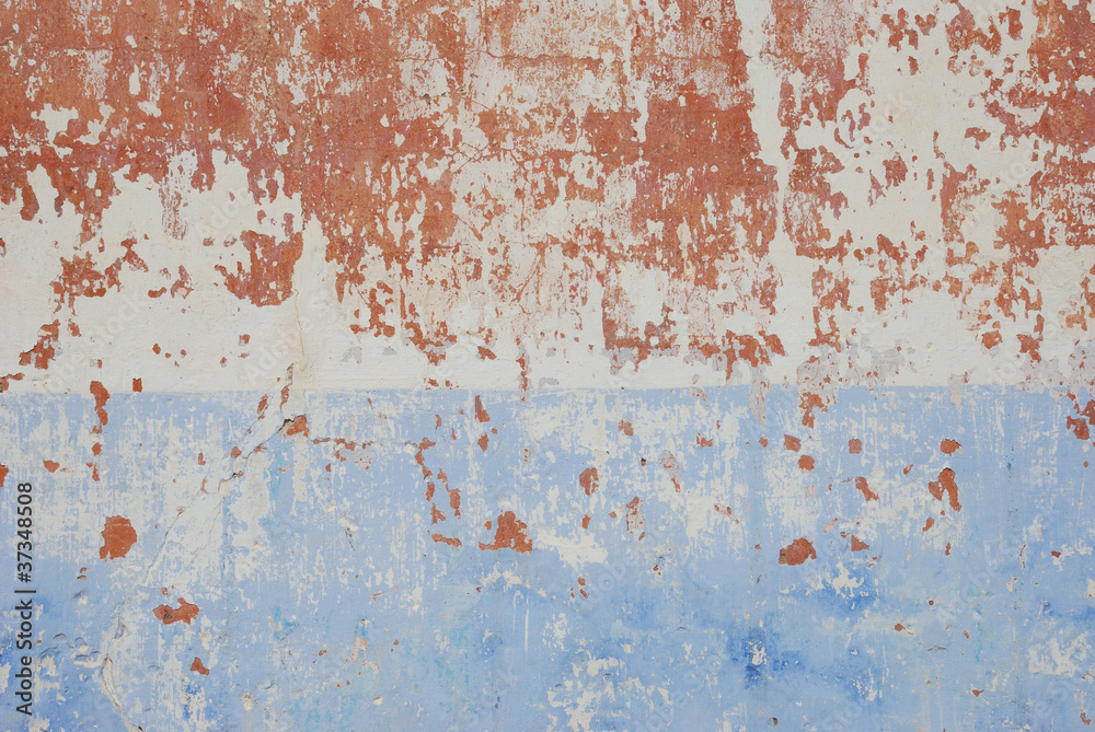 Fototapeta premium Old painted grunge wall
