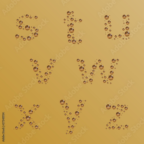 vector bubble alphabet - part 3
