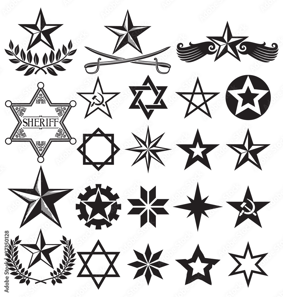 set of vector stars set of vector stars