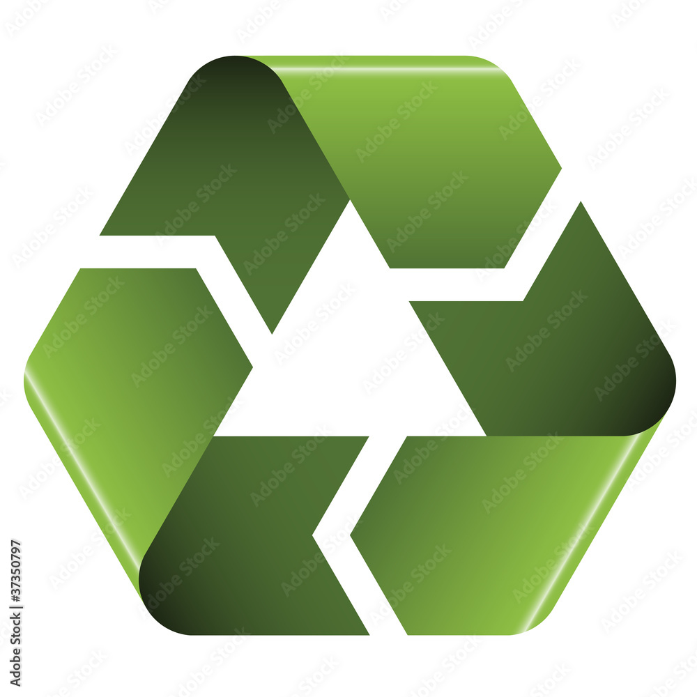 Obraz premium vector recycle icon