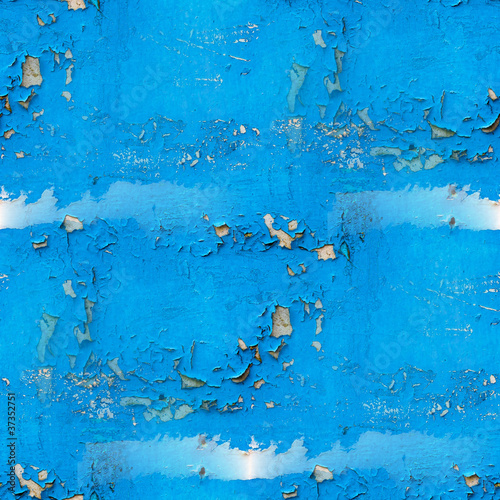 old paint and wall cracked blue seamless texture