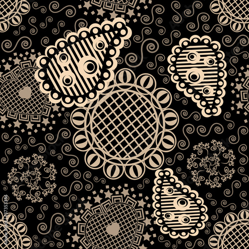 Vector seamless ornament texture