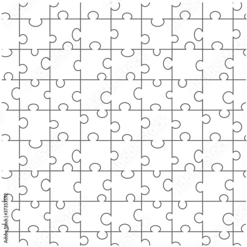 Vector seamless puzzle