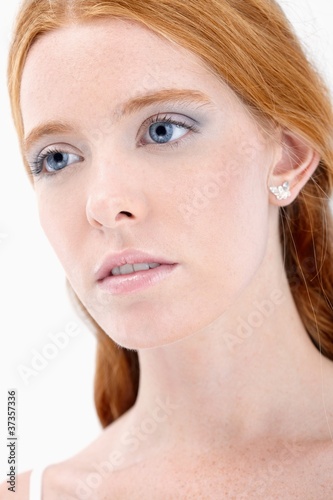 Romantic redhead portrait