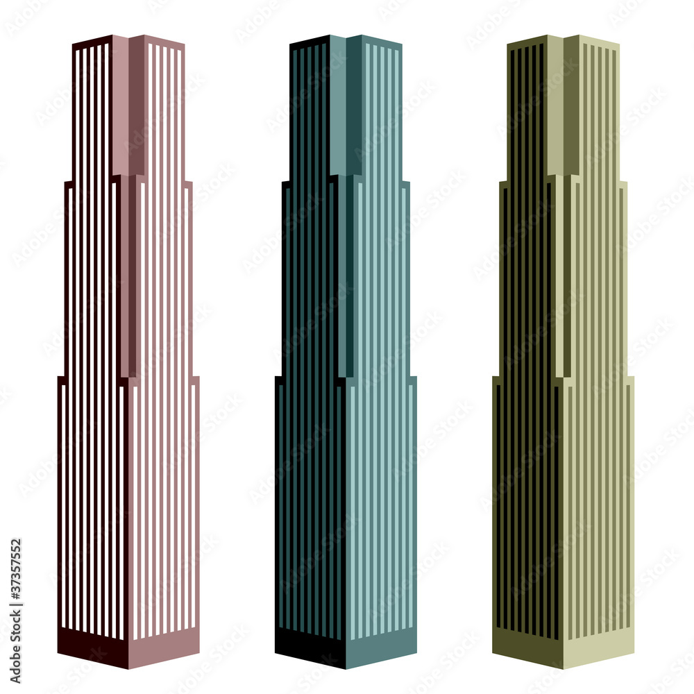 vector skyscraper symbols vector skyscraper symbols