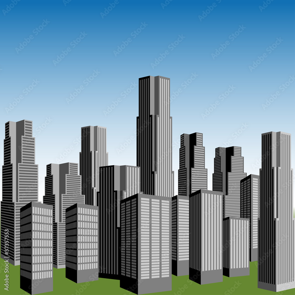 vector skyscrapers