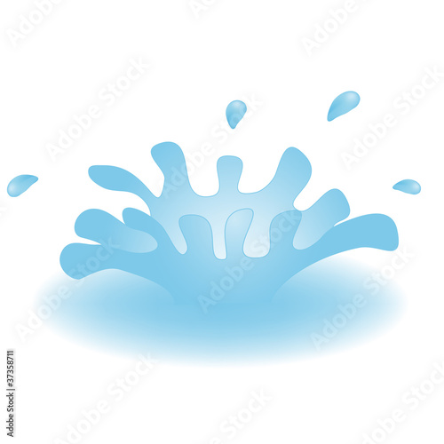 Vector splash of water