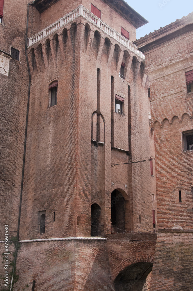 Castle at Ferrara iin Northern Italy