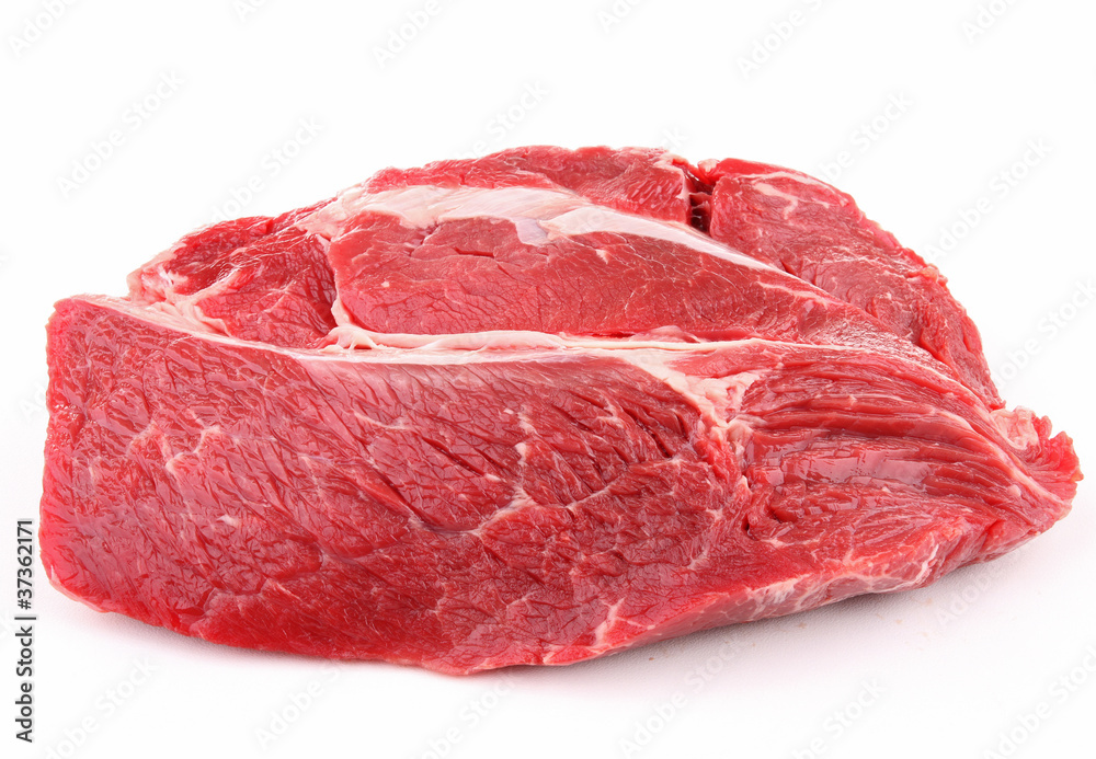 isolated meat beef