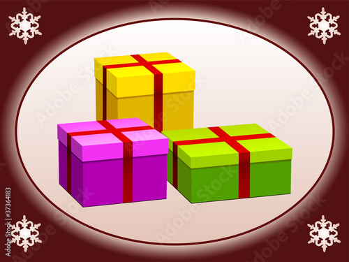 vector gift boxes
