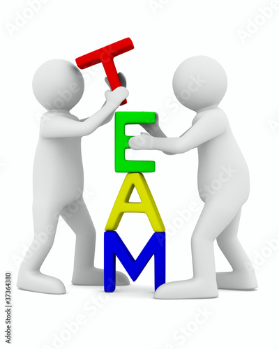 Conceptual image of teamwor...