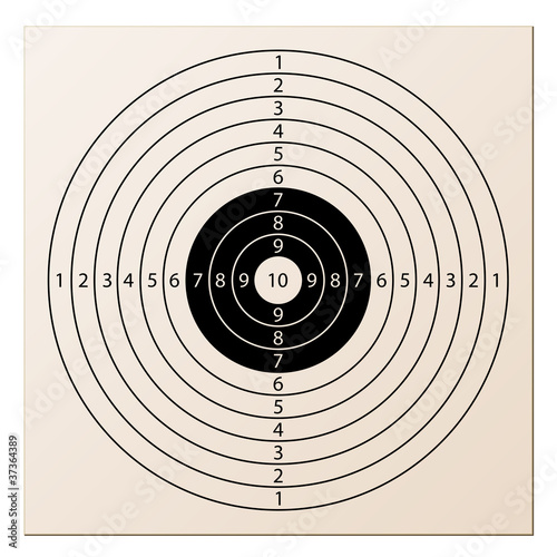 vector paper rifle target