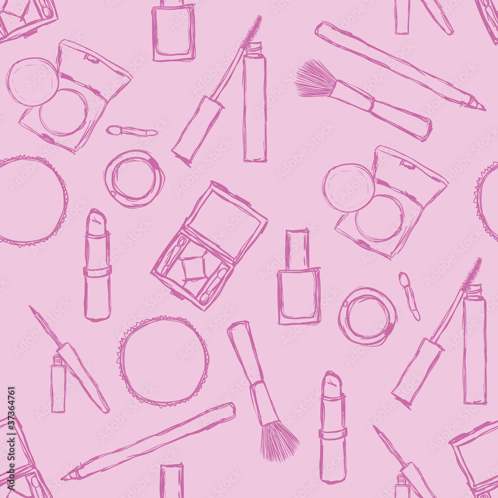 cosmetics seamless pattern cosmetics seamless pattern