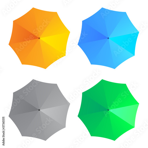 vector umbrellas