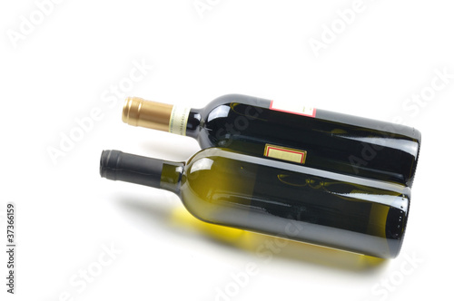 Bottles of fine italian wines