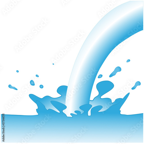 Vector splash water