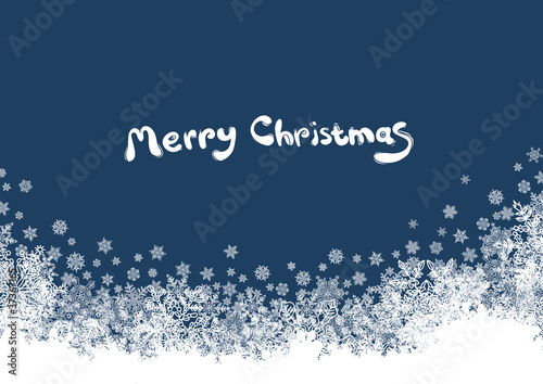Christmas background with isolated edge and space for text. Vect
