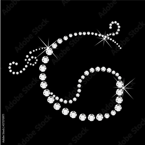 G Letter with diamonds bling stars