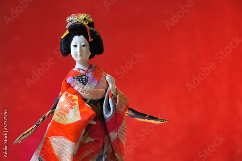Fotografie, Obraz kabuki theatre Japanese doll