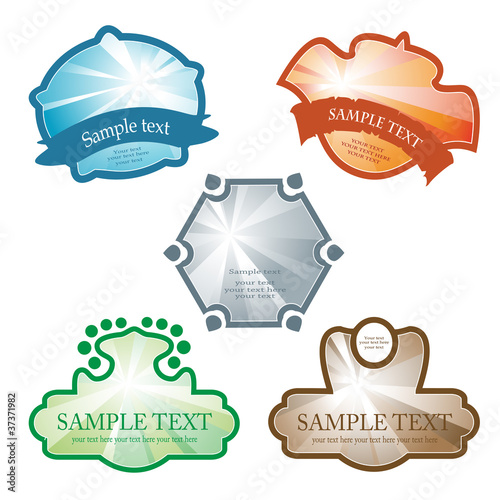 Vector labels with light rays