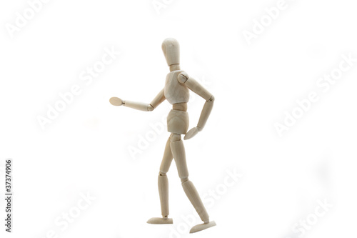 Wooden Manikin Doll With Bad Back