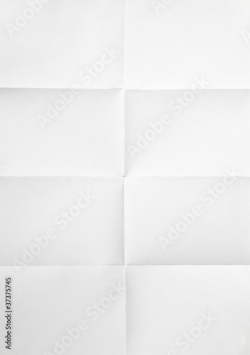 white sheet of paper folded