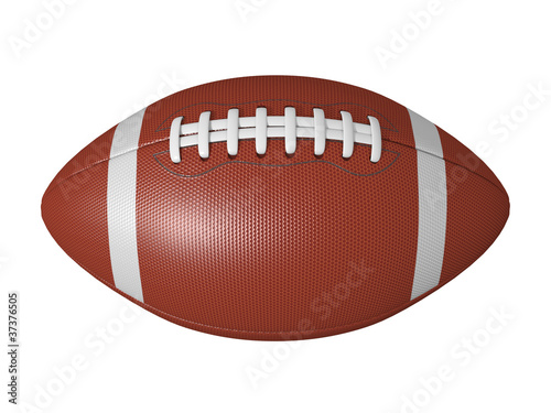 American football ball isolated on a white background